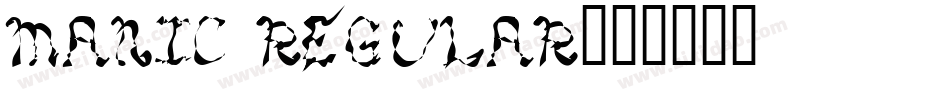 MANIC Regular字体转换